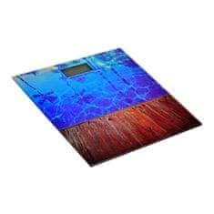 Esperanza Elektronska osebna tehtnica Esperanza EBS011, kapaciteta 180 kg, modra, LCD zaslon, natančnost 100 g, steklena površina
