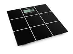 Esperanza Elektronska osebna tehtnica Esperanza EBS004, pravokotna črna, natančnost 100 g, kapaciteta do 180 kg, LCD zaslon.