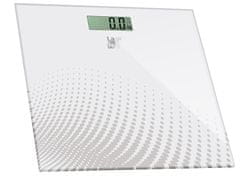 Lafe Elektronska osebna tehtnica LAFE WLS001.1, kvadratna, bela, kapaciteta 150 kg, LCD zaslon, avtomatsko izklop, CR2032 baterija