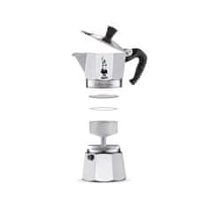 BIALETTI Bialetti Moka Express aluminijasta moka posoda 0.3 L, črna, za 6 skodelic, kakovostna in zanesljiva kuhinjska izbira