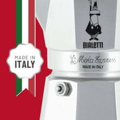 BIALETTI Bialetti Moka Express aluminijasta moka posoda 0.3 L, črna, za 6 skodelic, kakovostna in zanesljiva kuhinjska izbira