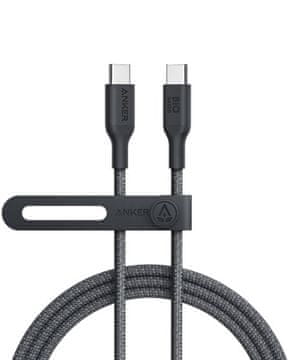 Anker Anker 544 USB C kabel 1.8 m, črn in sivo, USB Power Delivery do 140 W, Plug and Play