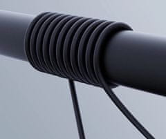 Aukey AUKEY CB-SCC101 USB-C kabel Power Delivery 100W, 5A, dolžina 1m, silikon, črn, USB 3.2 Gen 1, moški konektor.