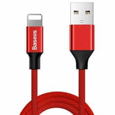 BASEUS Kabel Baseus Yiven Lightning 180 cm 2A, rdeč - visoka kakovost, hitra polnitev in trpežna zasnova