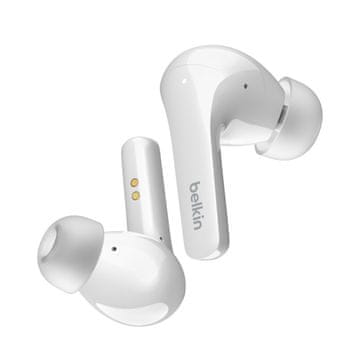 Belkin Belkin SOUNDFORM Flow Brezžični slušalke za klice in glasbo, USB Type-C, Bluetooth, bele, vodoodporne.