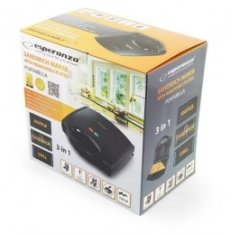 Esperanza Sandwich maker Esperanza EKT006K, 700 W, črna, z nelepimi ploščami, enostavno čiščenje, vključuje žar in vafeljne plošče