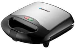 Blaupunkt Blaupunkt SMS411 Pekač za sendviče s protivneljno prevleko, 750 W, črn, z zaklepom ročaja in nedrsečimi nogicami