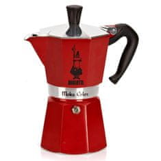 BIALETTI Bialetti Moka Express Rdeča Moka Pot za 3 skodelice - Aluminijasta, CE certifikat, hitra dostava 24h