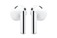 Samsung Samsung Galaxy Buds3 Brezžične slušalke TWS, bele, z aktivnim zvočnim odstranjevanjem, USB-C, 30h predvajanja