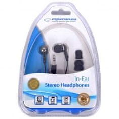 Esperanza Slušalke Esperanza EH125 In-ear, črna in grafitna, 1,2 m, 3,5 mm priključek, žične, intraauralne, odlična kakovost zvoka