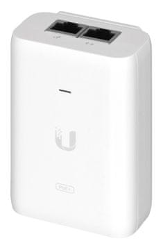 Ubiquiti Ubiquiti U-POE-AT PoE adapter Gigabit Ethernet s zaščito pred prenapolnjenjem, 30W, 48V, bel, idealen za mrežna omrežja