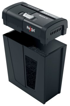 Rexel Univerzalni uničevalec dokumentov Rexel Secure X8, razred zaščite P-4, zmogljivost 8 listov, križno uničevanje, črna barva