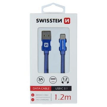 SWISSTEN USB/USB-C 1,2 m, modra