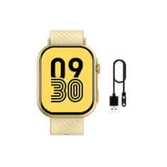 slomart Pametna ura Manta Revo Gold z merilnikom srčnega utripa in sledenjem aktivnosti, vodoodporna, IP67, OLED zaslon
