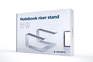 Gembird Stojalo za prenosni računalnik Gembird NBS-D1-01 aluminijasto srebrno, 39.6 cm (15.6") - vzdržljivo in ergonomsko oblikovano