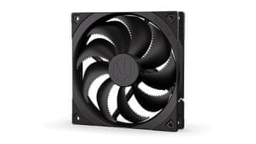 Endorfy Ventilator Endorfy 140 mm, črn, 4-pin, Fluid Dynamic Bearing, do 1800 RPM, anti-vibracijski sistem za računalniške ohišja