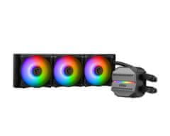 MSI MSI MAG CORELIQUID M360 ARGB - Črni vodni hladilnik, 3 ventilatorji, LED osvetlitev, podpora za AM4/AM5/TR4.