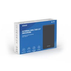 SAVIO Savio 2.5" zunanja ohišje za HDD/SSD, USB 3.0, AK-65, črna, podpora za 2 shranjevalne naprave