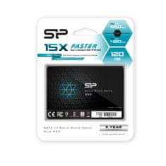 Silicon Power SSD Silicon Power Slim S55 120 GB 2.5" SATA III, TLC - Visoka hitrost in zanesljivost za PC in prenosnike