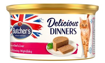Butcher's BHR mokra hrana za mačke, govedina z jetri, 85 g