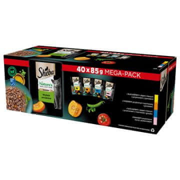 Sheba SHEBA Nature's Collection Mix - mokra hrana za mačke - 40x85g