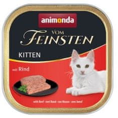 Animonda ANIMONDA Vom Feinsten Kitten Goveje meso - mokra hrana za mačke - 100g brez glutena in sladkorja, za mladostnike