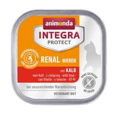 Animonda ANIMONDA Integra Protect Renal, meso telečji, mokra hrana za mačke, 100g – zaščita ledvic in podpora prebavi