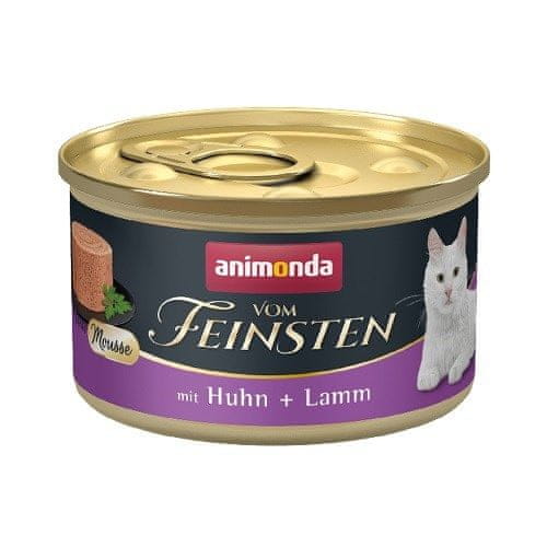 Animonda ANIMONDA Vom Feinsten Mousse - Mokra hrana za mačke s piščancem in jagnjetino, 85 g, brez glutena, brez umetnih barvil