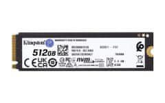 Kingston Kingston 512GB KC3000 M.2 NVMe SSD, PCIe 4.0, 7000 MB/s branje, 3900 MB/s pisanje, z hladilnikom, 2280