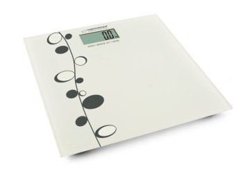 Esperanza Elektronska osebna tehtnica Esperanza EBS005, bele barve, pravokotna, kapaciteta 180 kg, LCD zaslon, natančnost 100 g.