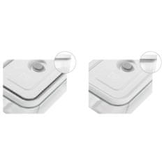 slomart ZWIILING Rectangularna Steklenica za Shranjevanje 0,35 L s Stranskim Pokrovom - Siva, 1 Kos, Airtight, Enostavna za Uporabo