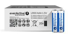 everActive Alkaline baterije everActive Blue LR03 AAA - 40 kosov, omejena izdaja, 1.5 V, 1100 mAh, za enkratno uporabo