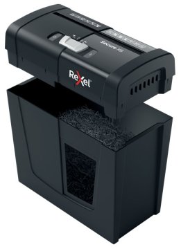 Rexel Papirni uničevalec Rexel Secure X6, križno uničenje, 70 dB, črn, zmogljivost 6 listov, varnostni nivo P-4