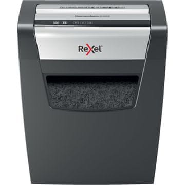 Rexel Rexel Momentum X410 uničevalec papirja, 4 x 28 mm, črna in siva, zmogljivost do 10 listov, varnostna raven P-4