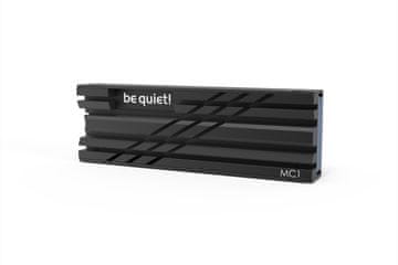 Be quiet! be quiet! MC1 črno hladilno telo za SSD, 1 kos, visoka kakovost, enostavna namestitev, brez ventilatorja, vključene vijake