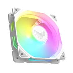 ASUS ASUS TUF GAMING TR120 ARGB 3 v 1 Beli računalniški hladilnik z 12 cm ventilatorji in večbarvno osvetlitvijo