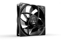Be quiet! Ventilator Be Quiet! Pure Wings 3 120mm, 3-pinski priključek, črno, tišina do 25,5 dB, maksimalni pretok 49,9 ft³/min