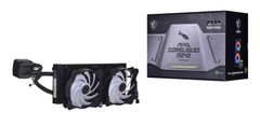 MSI MSI MAG CORELIQUID M240, črni sistem hlajenja za procesor, vse-v-enem, 24 cm, 2 ventilatorja, RGB osvetlitev
