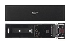 Silicon Power SILICON POWER PD60 USB-C ohišje za M.2 PCIe NVMe/SATA SSD, črno, hitro prenos podatkov do 10 Gbit/s