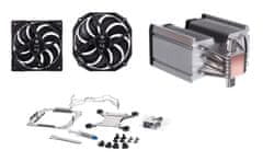 Endorfy ENDORY FORTIS 5 DUAL FAN SPC307 CPU hlajenje, črni radiator, 14/12 cm, 220W, univerzalna kompatibilnost, hitro pošiljanje