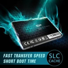 Silicon Power Silicon Power Ace A55 2.5" SSD 128 GB SLC, SATA III, visoka hitrost, odporen proti udarcem in vibracijam
