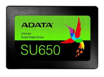 slomart ADATA SU650 2,5" SSD 960 GB SLC, Serial ATA III – Visoka zmogljivost in zanesljivost za PC in prenosnike