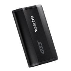 slomart ADATA SD810 2 TB USB Type-C SSD, vodoodporen, prahoodporen, hitrosti branja in pisanja do 2000 MB/s, črn.