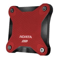 slomart ADATA SD620 512 GB Rdeči prenosni SSD, odporen na udarce, USB 3.2 Gen 2, hitrost branja 520 MB/s, hitrosti pisanja 460 MB/s
