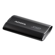 slomart ADATA SD810 2 TB USB Type-C SSD, vodoodporen, prahoodporen, hitrosti branja in pisanja do 2000 MB/s, črn.