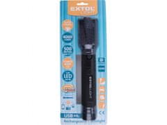 Extol Light Svetilka 4000lm COB, povečavo, USB polnjenje s powerbankom, 60W COB ICE