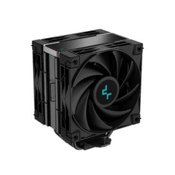 DEEPCOOL Globok hladilnik procesorja DeepCool AK400 ZERO DARK PLUS, 12 cm, črn, 1 ventilator, 4 toplotne cevi, funkcionalna zasnova