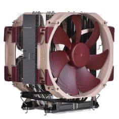 Noctua Noctua NH-U14S DX-4677 procesorski zračni hladilnik, 140 mm, svetlo rjav, srebrn, zasnovan za Intel Xeon W, 24.6 dB.