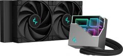 DEEPCOOL DeepCool LT520 AIO vodno hlajenje procesorja, 12 cm, črno, 2 ventilatorja, LED osvetlitev, 1 kos
