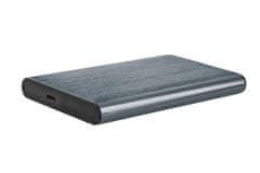 Gembird GEMBIRD EE2-U3S-6 2.5" HDD/SSD ohišje z USB Type-C 3.1, aluminijasto, sivo, CE in RoHS skladno